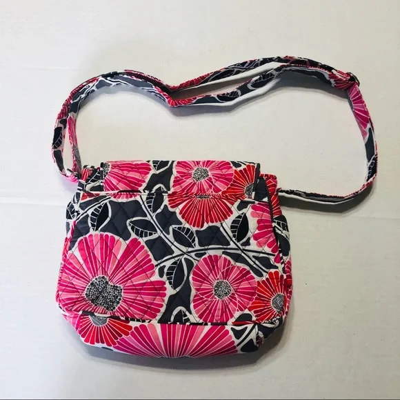 Vera Bradley Red and Pink Floral Purse - Picture 3 of 6
